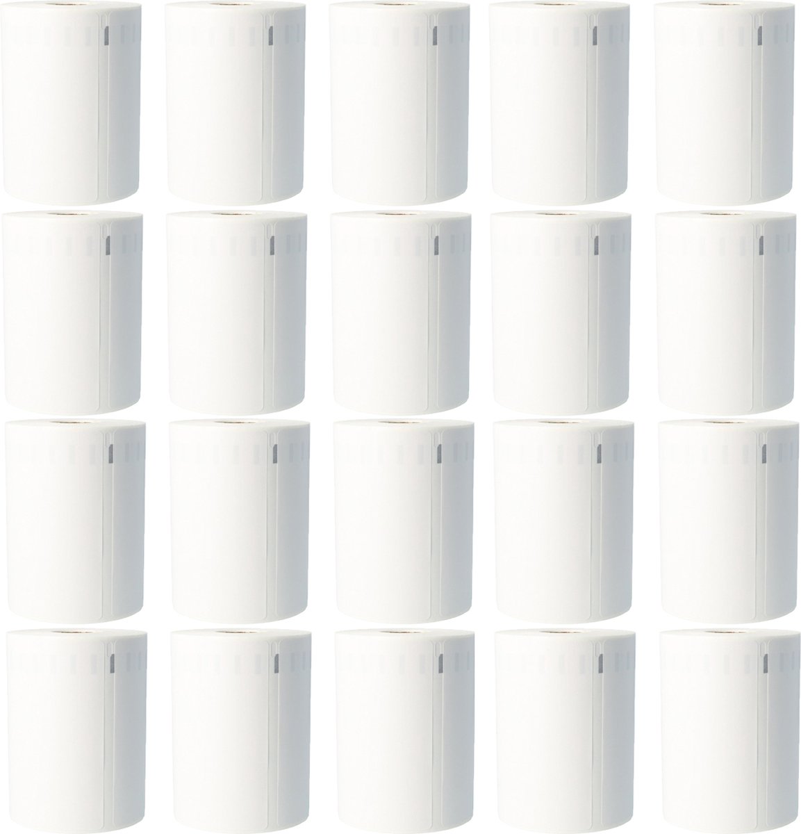 Dappaz 20 stuks Dymo Compatible Labels 4XL Wit S0904980 - Geschikt voor Dymo Labelwriter 4XL | 104 x 159mm | Verzendetiketten Extra Groot