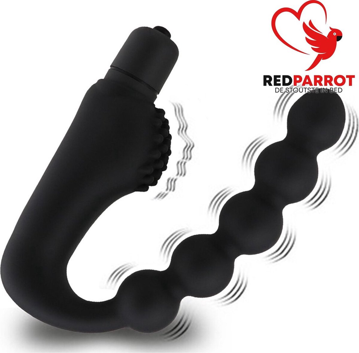 Goedkoopste Vibrerende anale kralen - Trillende buttplug - Anale stimulator - 10 vibratiestanden - Batterij - Waterbestendig - Anaal - Masturbatie