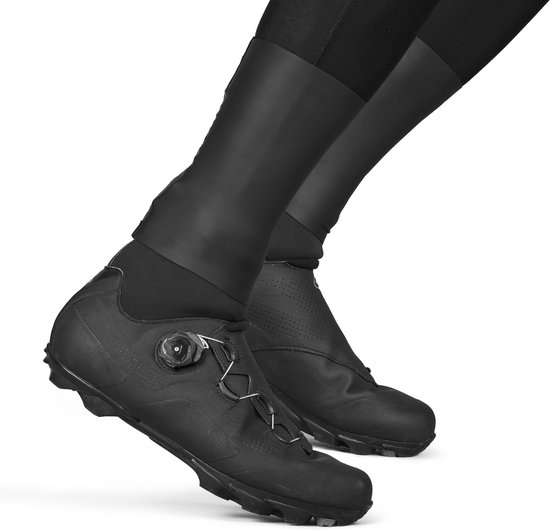 GripGrab - AquaSeal Waterproof Cycling Gaiter Waterdichte Wielren Overschoenen Manchetten Regen Bescherming - Unisex - Zwart - Maat S/M van Gripgrab — afbeelding 2