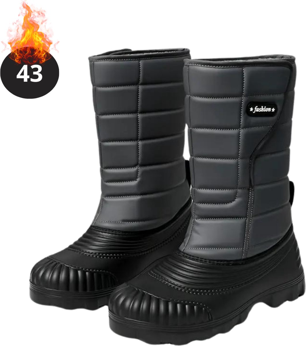 Bovista Snowboots Sneeuwschoenen Sneeuwboots Heren Wintersport Ski Skischoenen – 43 Antislip Winter Grijs