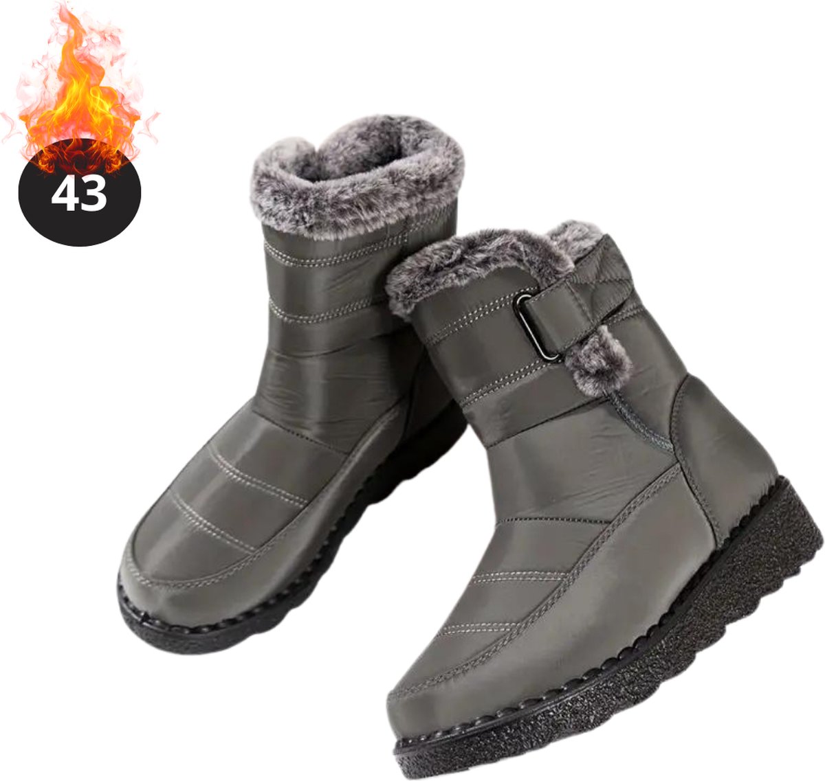 Bovista Snowboots - Sneeuwschoenen - Sneeuwboots - Heren - Wintersport - Ski - Skischoenen - Koffie - 43 - Buiten - Antislip - Winter