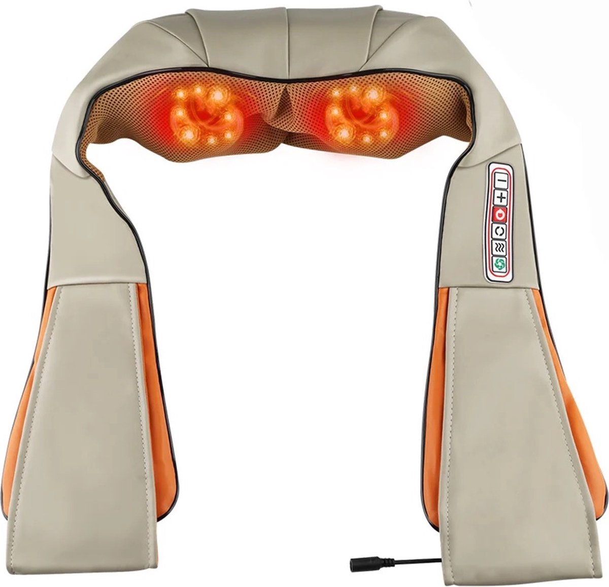 Bealive Elektrische Schoudermassage Nekmassage apparaat Shiatsu massage kussen Massage Inclusief infrarood Verwarmde schouder massage