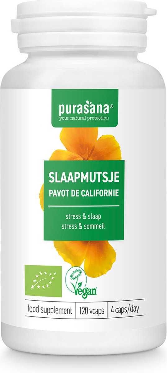 Goedkoopste Purasana Slaapmutsje/pavot de californie vegan bio (120vc