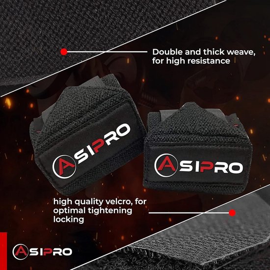 Sangles de poignet rembourrées de 5 mm pour le fitness - 60 cm - Entraînement musculaire pour femmes et hommes