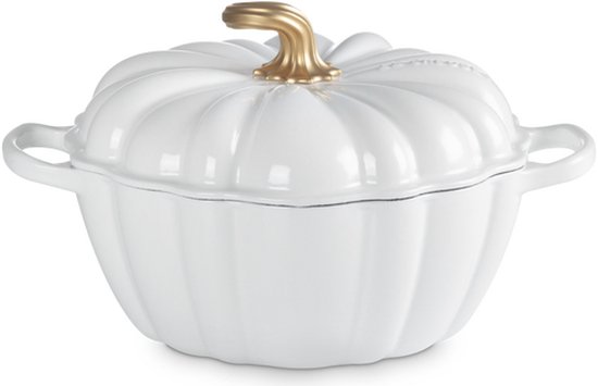 Le Creuset Braadpan Signature - Pompoen - Wit - ø 24 cm / 3.7 liter