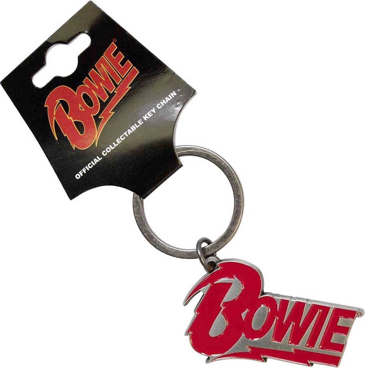 David Bowie - Logo Sleutelhanger - Rood