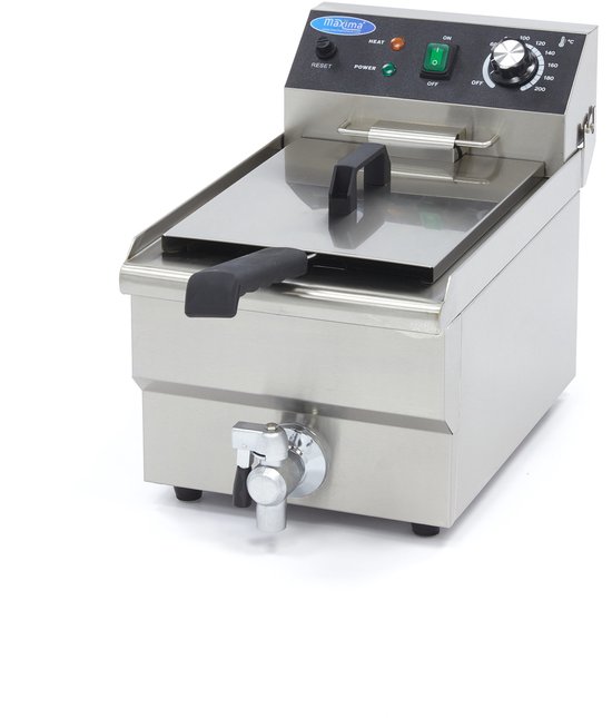 Maxima Frituurpan 10 Liter Met Kraantje Friteuse Professioneel 