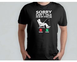 Sorry can't Talk i'm on other Line - T Shirt - Fish - Fishing - Gift - Cadeau - Time Job - i love fishing - Vis - Vissen - Ik Hou Van Vissen - Dad - Vader - Father