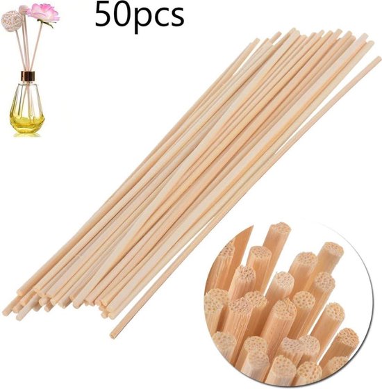 Natuurlijke vezels diffuserstokjes - glazen diffuser-onderdelen (3 mm x 30 cm, 50 stuks) — afbeelding 4