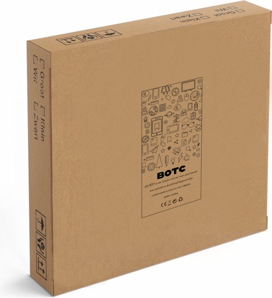 Panier arrière BOTC en acier pour vélo électrique, vélo de ville et vélo de grand-mère - Zwart