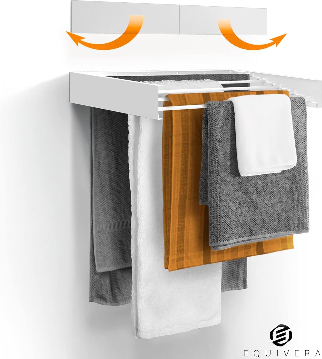 Goedkoopste Equivera Wanddroogrek - Wasrek - Droogrek - Wanddroogrek Inklapbaar - Wand Droogrek