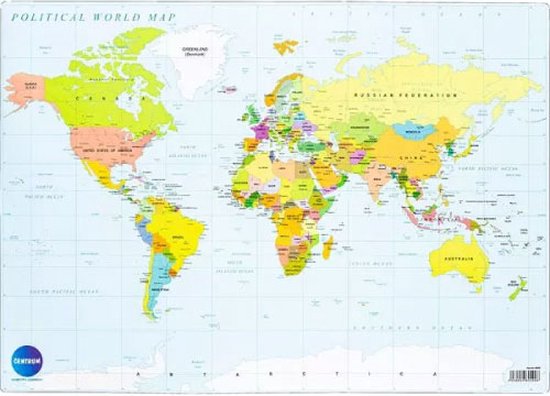 Foto: Centrum bureau onderlegger wereld