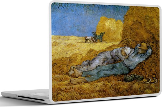 Laptop sticker - 15.6 inch - De Siesta - Vincent van Gogh - 36x27,5cm - Laptopstickers - Laptop skin - Cover