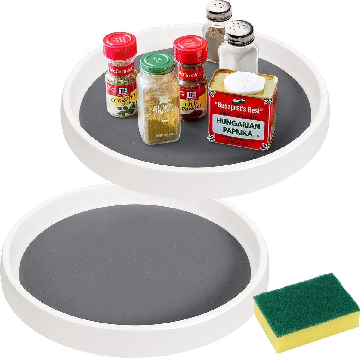 Clord - Draairek - Set van 2 - Keukenorganiser - Voor Specerijen en Ingrediënten