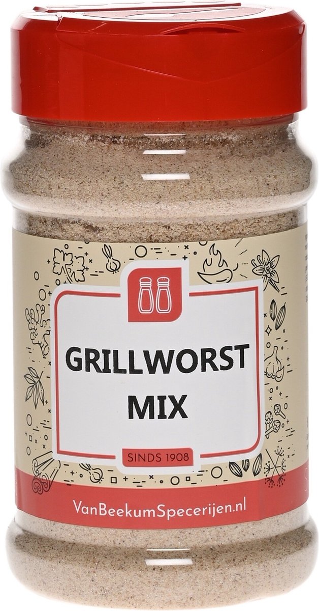 Goedkoopste Van Beekum Specerijen - Grillworst Mix - Strooibus 160 Gram