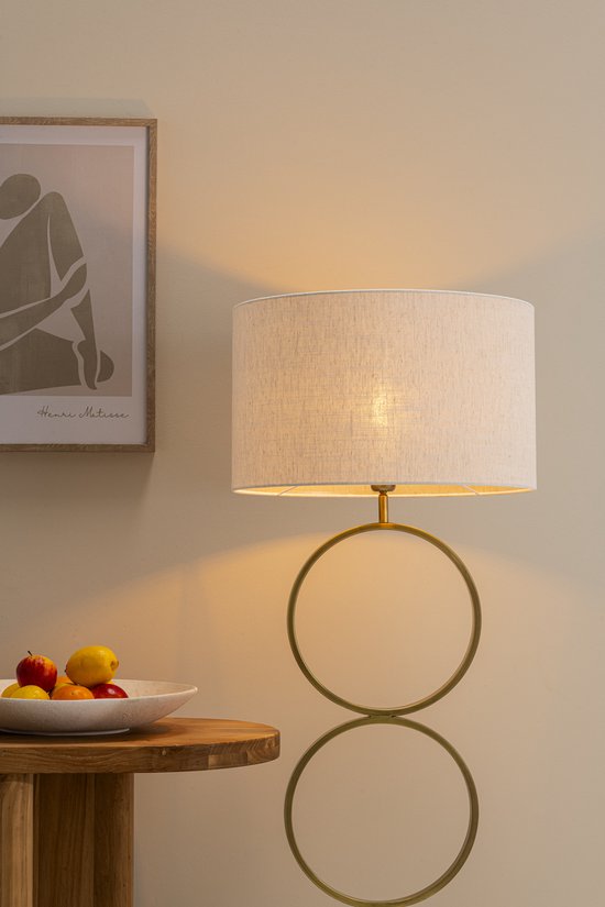 Lampenkap Cilinder - 45x45x28cm - Oslo linnen offwhite