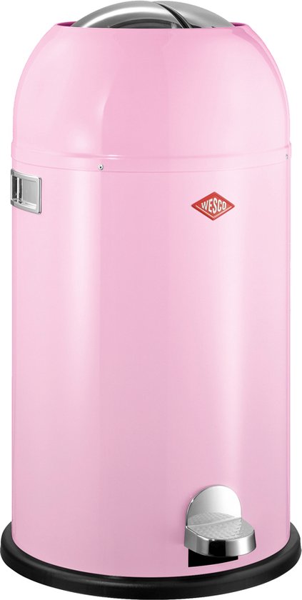 Wesco Kickmaster Prullenbak - Roze - 33L