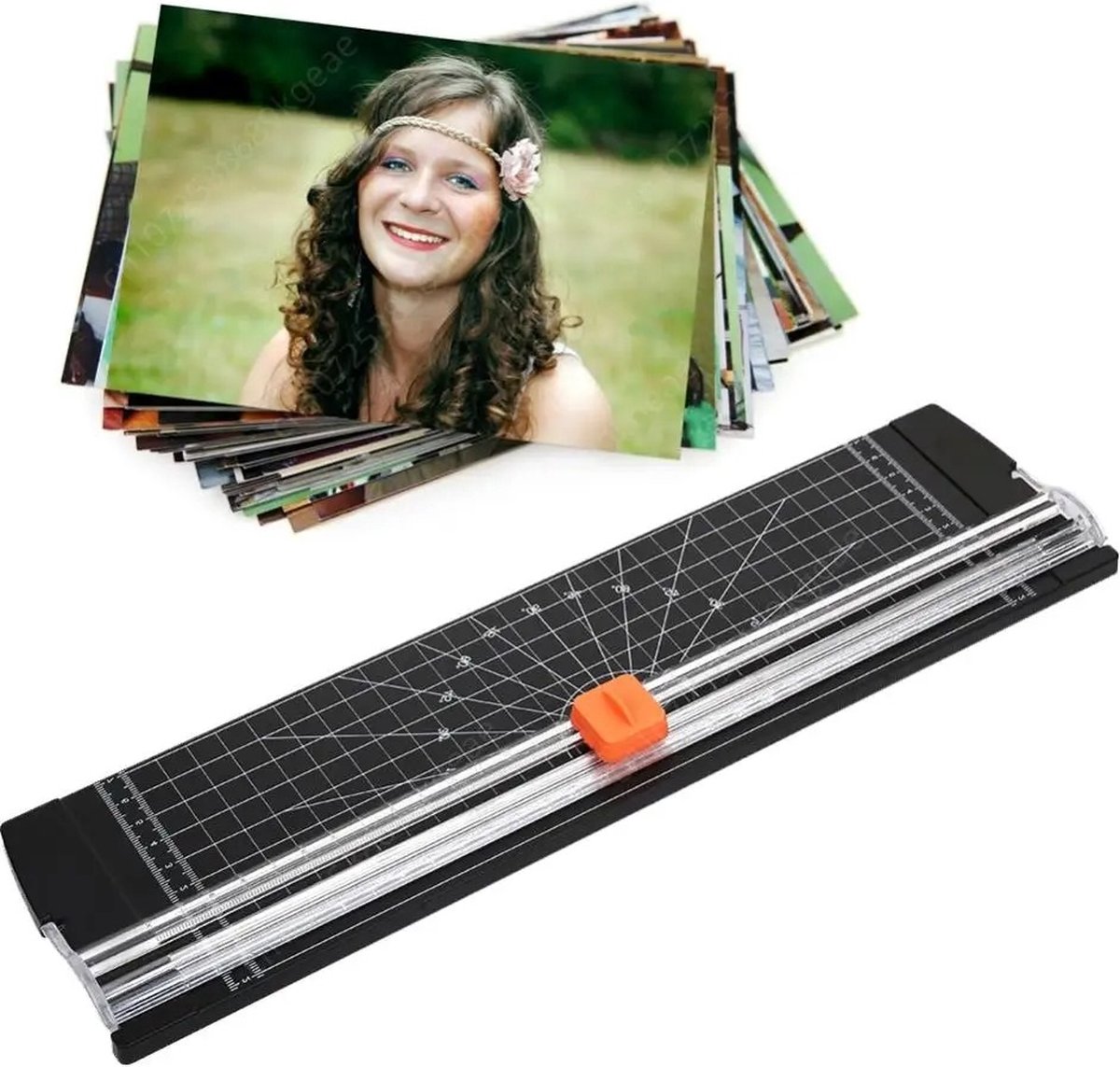 WiseGoods Premium Papiersnijder - Papiersnijmachine - Papier Snijder - Rolsnijmachine - Schoolspullen - Fotoboek Accessoires Zwart