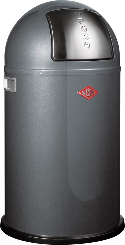Wesco Pushboy Junior Prullenbak - Afvalbak Wesco - 22L - Grafiet