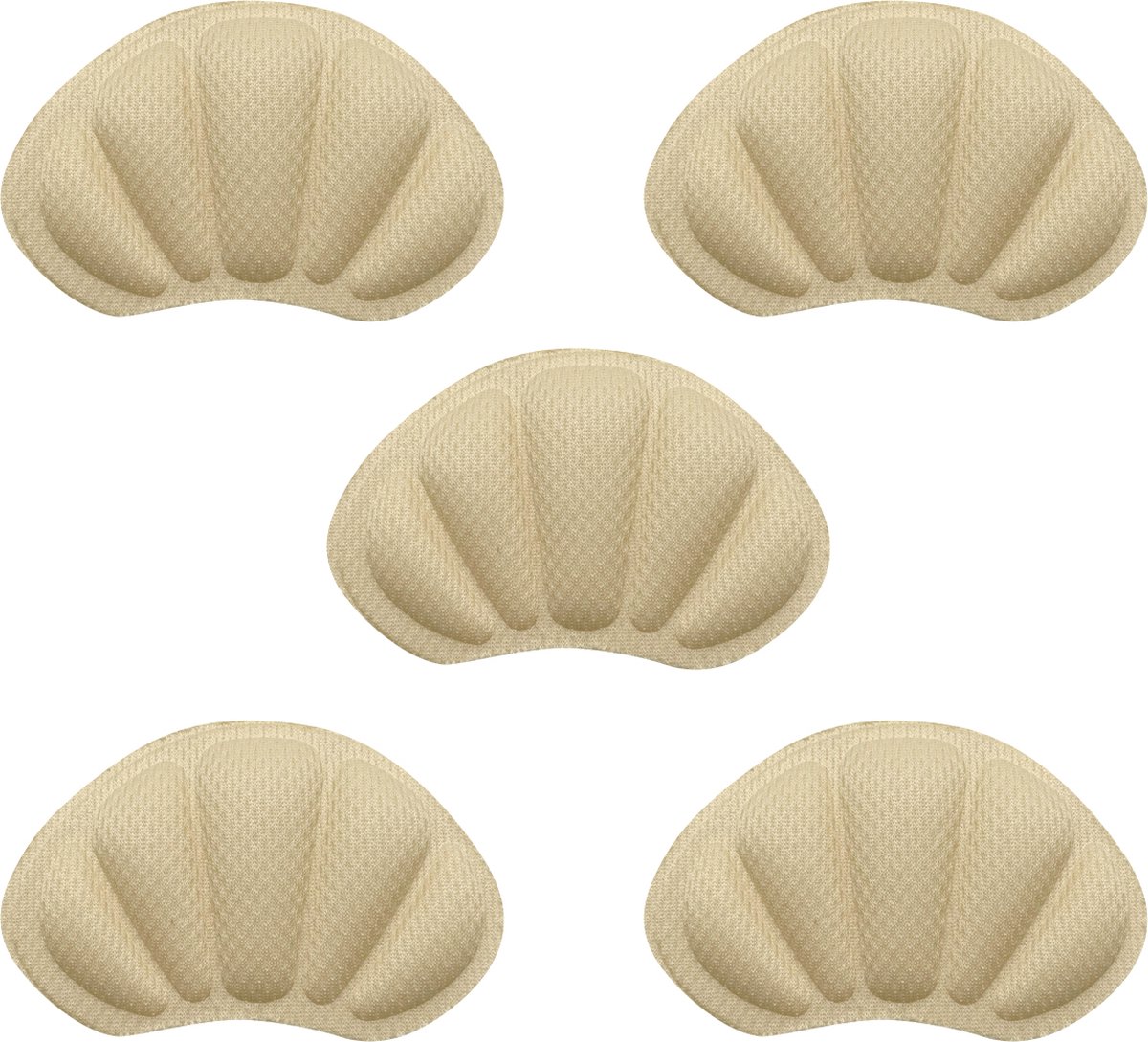 Purepeak Schoen Verkleiner Set - 5 Stuks - Antislip Hielzooltjes - Beige - Hielbeschermers - Hielkussens