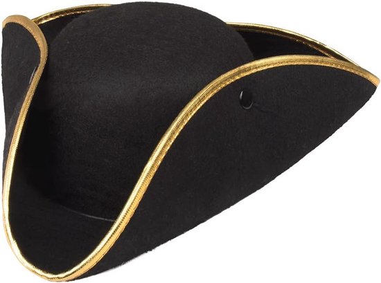 Bruine Piratenhoed deluxe | Luxe piratenhoed voor carnaval Bruine Piratenhoed deluxe | Luxe piratenhoed voor carnaval