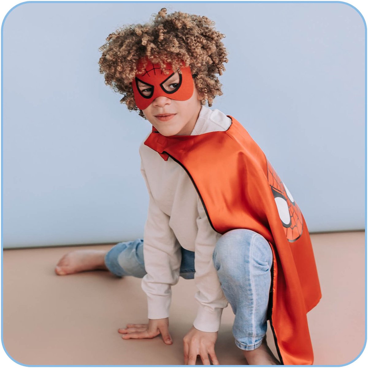 Jobber Toys - Spiderman & Superman Cape - Superhelden Verkleedkleding — afbeelding 2