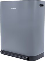 Bol.com Homra Rockx Prullenbak 60 Liter - Duo Pedaalemmer 2X30L met Geurfilter - RVS Afvalscheidingsprullenbak 2 Vakken - Recycl... aanbieding