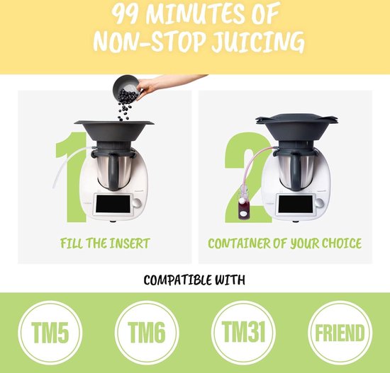 Thermomix Juicer Module - Easy Steam Pressing - Juice Without Pressing - TM6 TM5 TM31 TM Friend — afbeelding 2