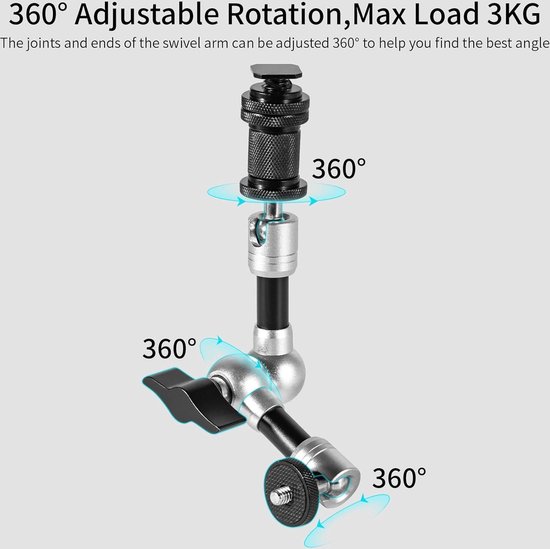 6/mo - Finance LimoStudio 56 Long Heavy Duty Boom Arm Bar with Super Double U Clamp, Backdrop