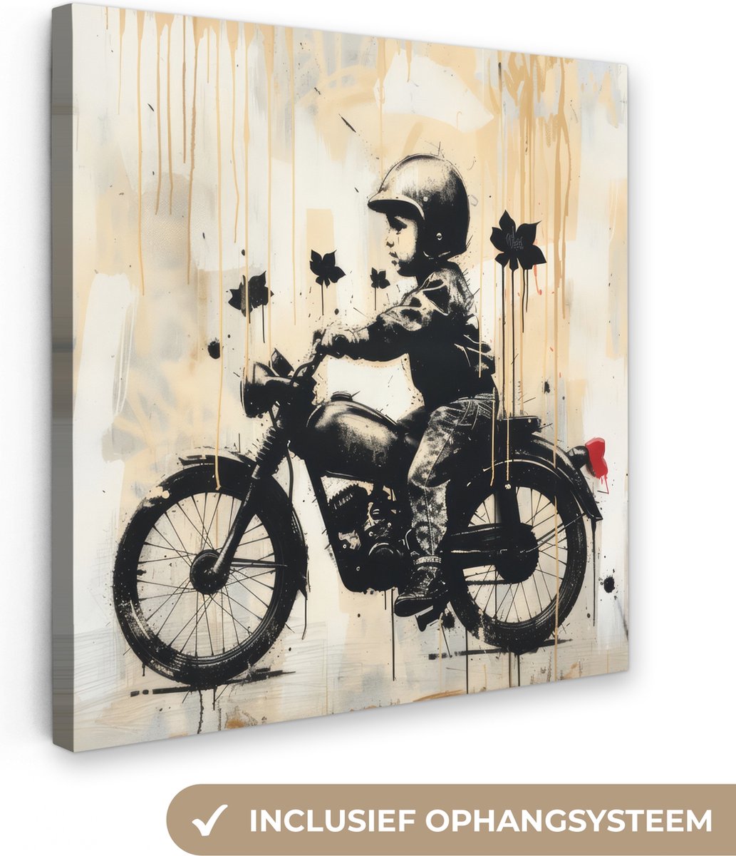 Poster Déco Toile Moto Cross - Peinture Murale Salon Ou Chambre - 20x30 Cm - Impression Jet D'encre Qualité Musée