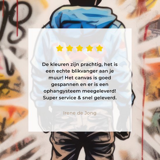 Peinture sur toile 60x80 cm - Décoration murale Graffiti - Garçon - Couleurs - Street Art - Décoration murale murale salon - Décoration chambre - Accessoires de chambre - Peintures