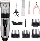 Professionele Dierentondeuse - Scheerapparaat voor Honden en Katten - Trimmer - 4 opzetstukken - Oplaadbaar - Draadloos - Stil - Verschillende haar en vachtlengtes - Haartrimmer - Hondentrimmer - Honden trimmer - Honden Knippen - Haren knippen