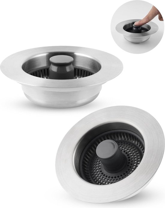 Alcadrain Sifons - Sifon voor twee spoelbakken, diameter 115 mm, twee