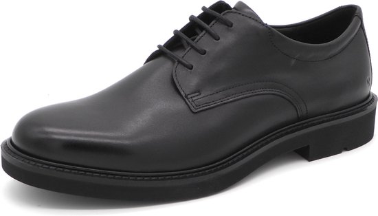 Ecco Heren Veterschoen Metropole London - 525604-01001 Zwart - Maat 43