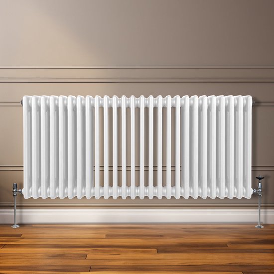 Traditionele 3 Kolom Radiator - 600 x 1192mm - Wit | bol
