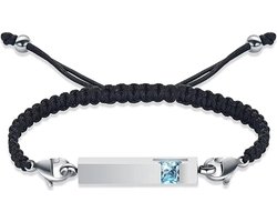 Luxe As Armband - Verstelbaar - 24 CM - Met Ashanger - Voor As, Haren of Parfum - Assieraad - Gedenksieraad - Urn - Incl. As vuller en Opbergzakje - Silver Light