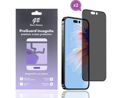 GB ProGuard Incognito Privacy Screenprotector voor iPhone 15 Pro Max – 2 Stuks – Gehard Glas – Volledige Dekking – Anti-Gluren