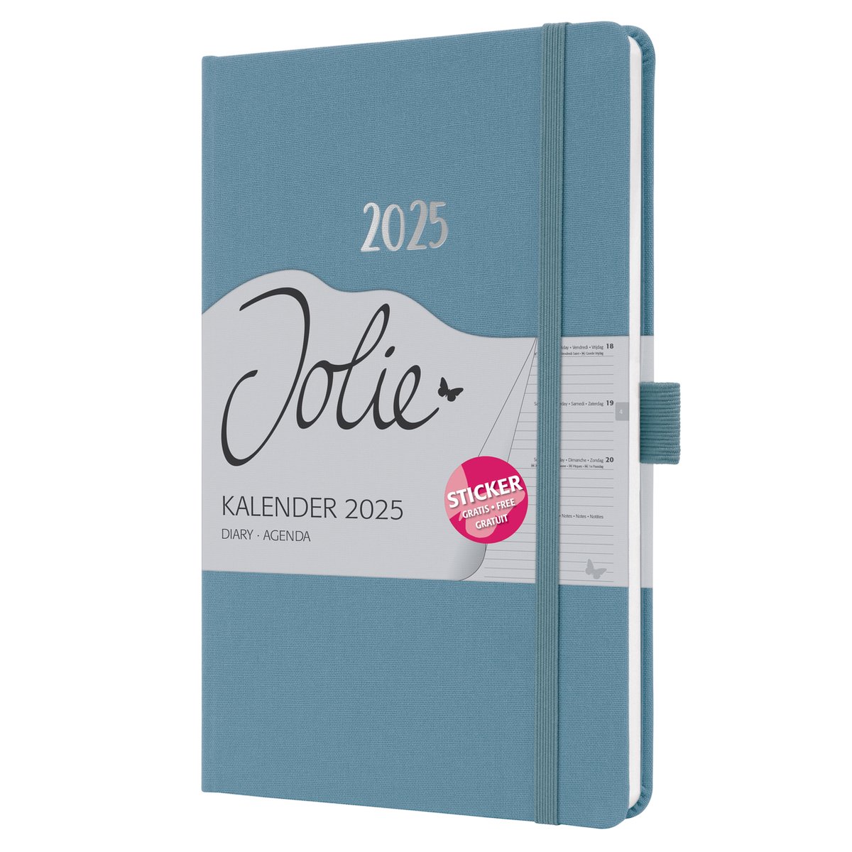 Organiseur Personnel Agenda Hebdomadaire SIGEL Jolie 2026 - Format A5  Couverture Rigide Bleu Agenda Hebdomadaire 2026, image size:1200x1200