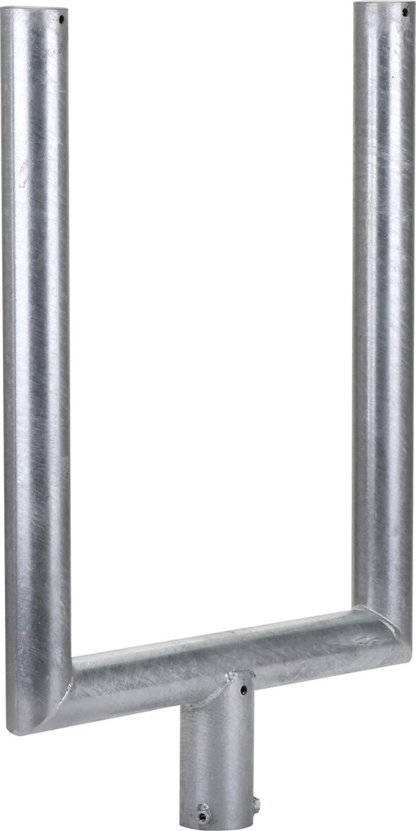 Vorkarm voor paalmontage 2 spiegels - Grijs - 955 mm x x - - Gegalvaniseerd staal - - Voor binnen & buiten