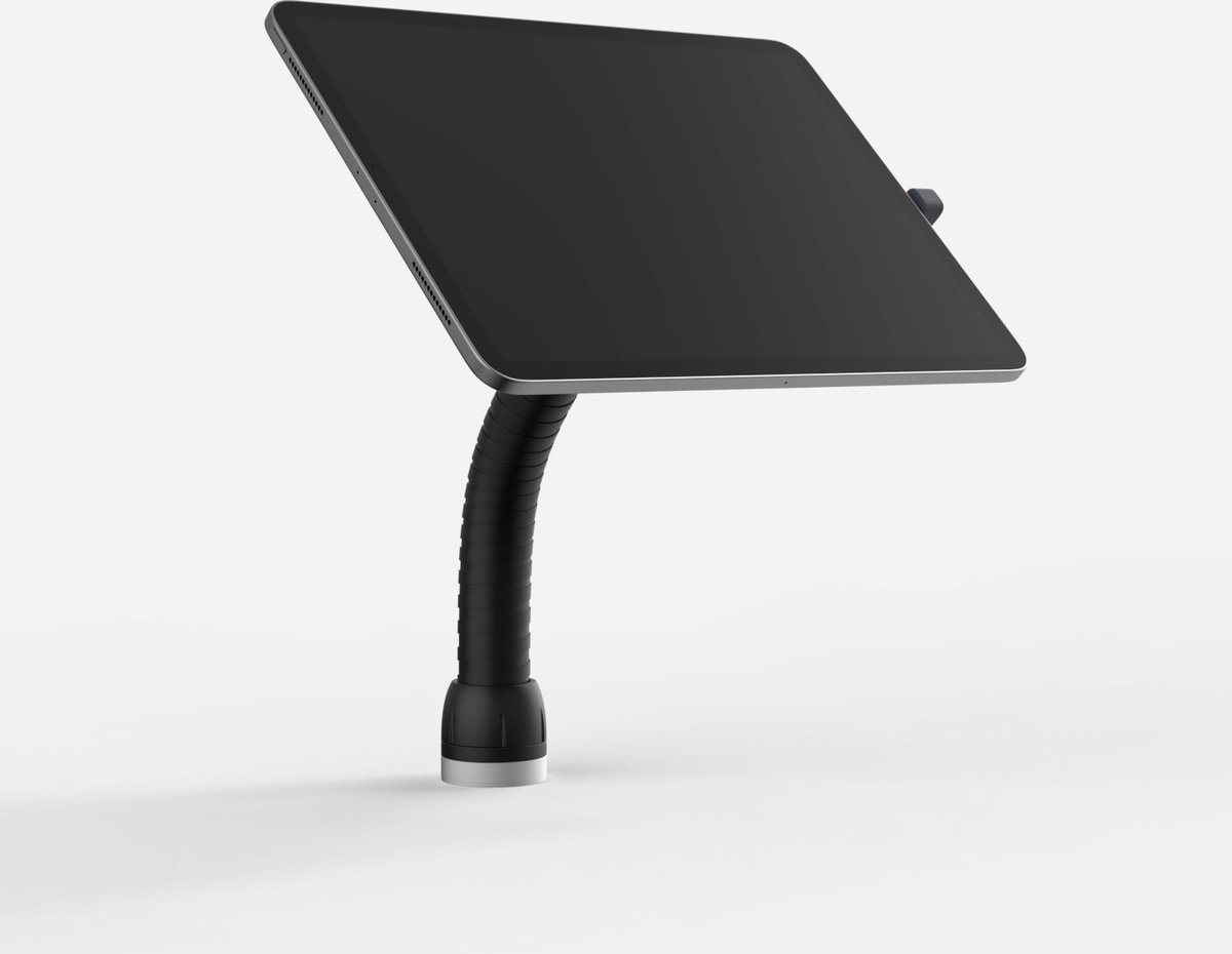 Bouncepad Core Flex veilige tablet en iPad gooseneck houder, zwart
