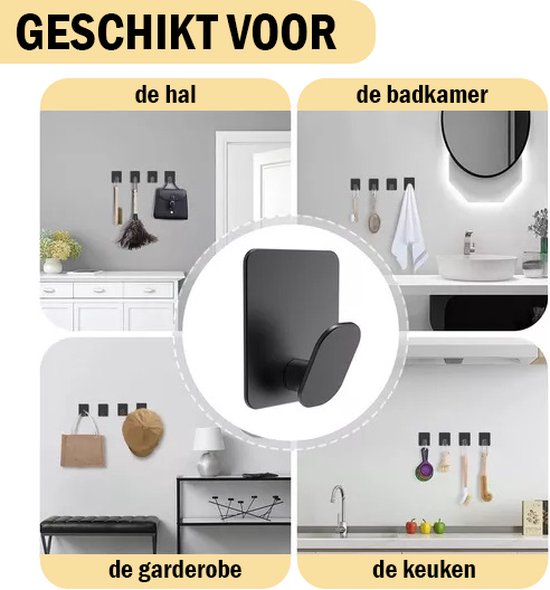 PLAY IT Wanddroogrek 120cm Inklapbaar XXXL Zwart - 8.4 Meter Drooglengte - Wasrek/Droogrek Hangend + 2 Handdoek Haakjes