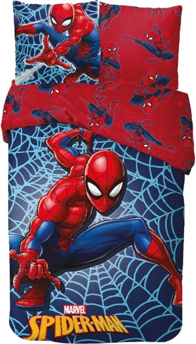 Marvel - Spiderman - Dekbedovertrek - 140 x 200 cm. - 100% Katoen – Eenpersoons