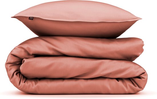 Zohome Satinado Dekbedovertrek - Lits-jumeaux - Katoensatijn - 240x200-220cm - Roze