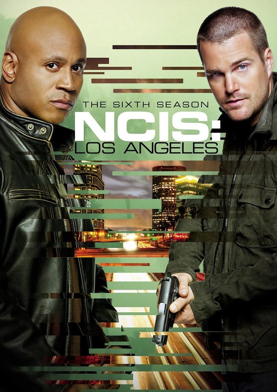 NCIS: Los Angeles - Seizoen 6 DVD cover met LL Cool J en Chris O'Donnell.