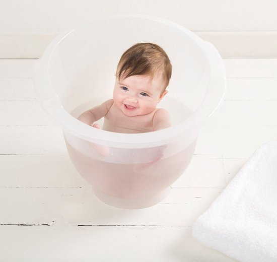 Ergonomische Baby Badkuip Shantala White - Voor Baby's 0-6 Maanden - Hoge Randen - Waterbesparend - Basic Necessity. van Basic Necessity — afbeelding 3