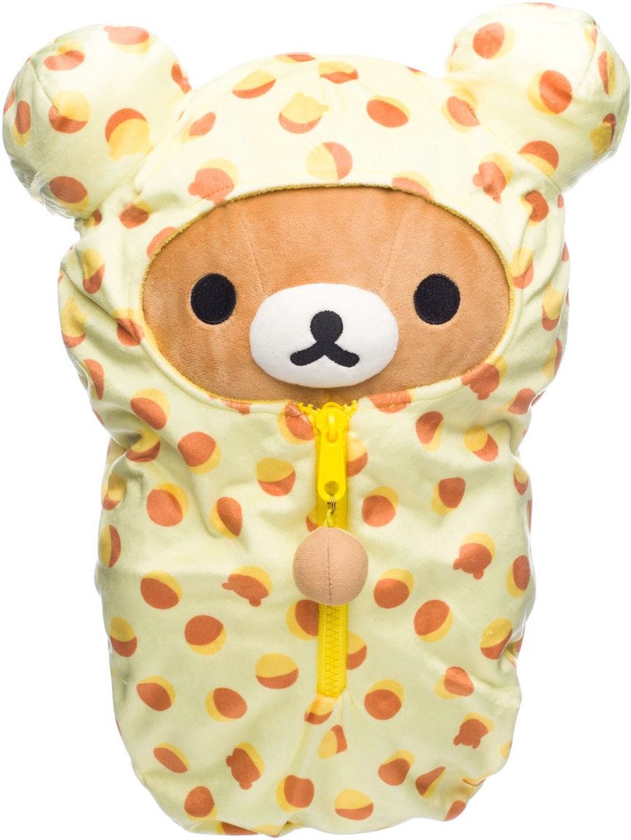 Rilakkuma - “Patroon Slaapzak” Medium Pluche 38cm