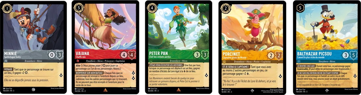 Disney Lorcana JCC : Les Terres d'Encres - Deck de démarrage Vaiana / Balthazar Picsou