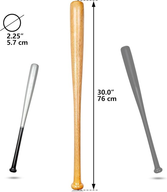 Batte De Baseball Professionelle En Bois Sport Entrainement Plein Air
