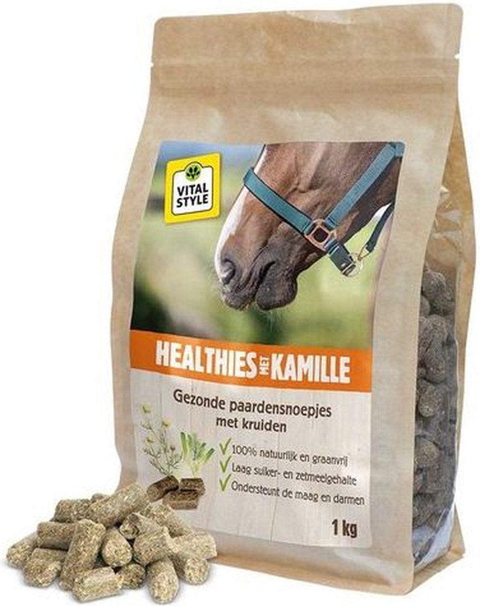 VitalStyle Healthies - Kamille - 1kg - paardensnoepjes