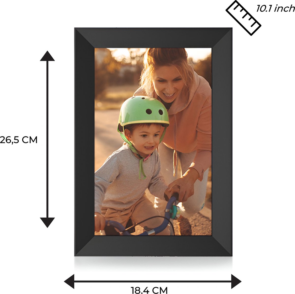 AniTech Digitale Fotolijst 10.1 inch - HD IPS Display - WiFi - afbeelding 2